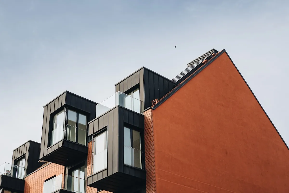 Modern multifamily apartment building exterior